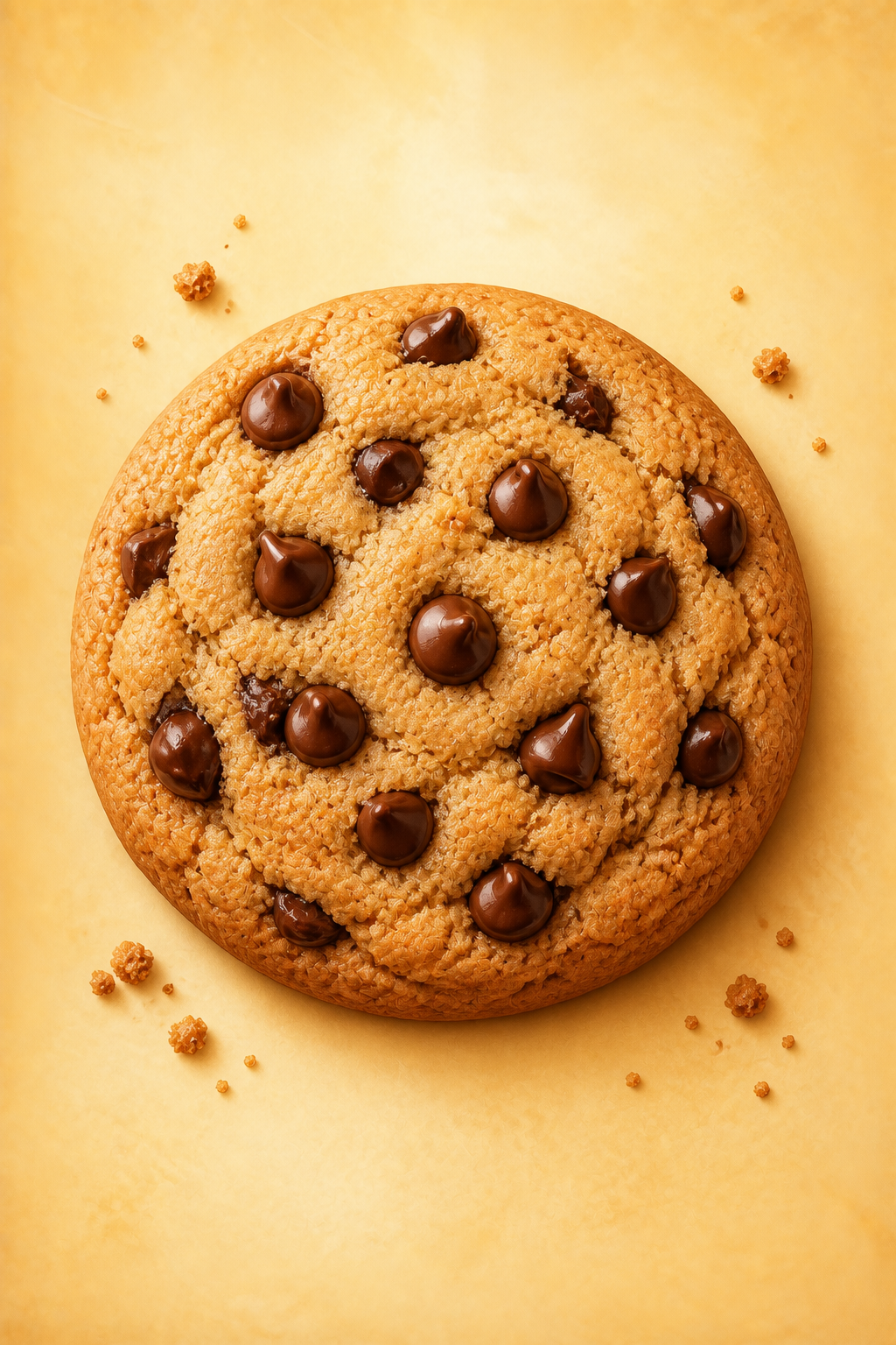 Chocolate chip cookie illustration.